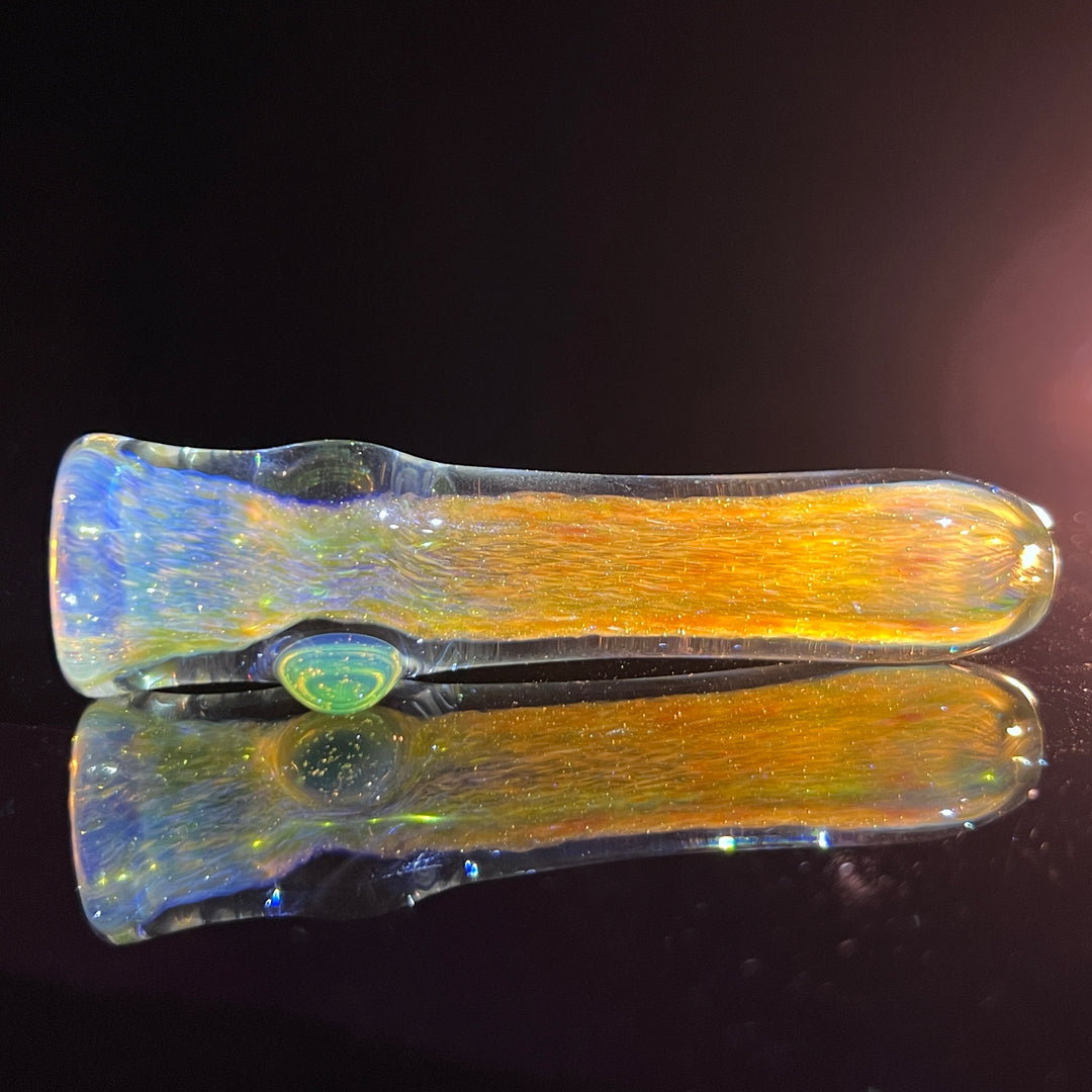 Mystery Aventurine Chillum Glass Pipe Chuck Glass   