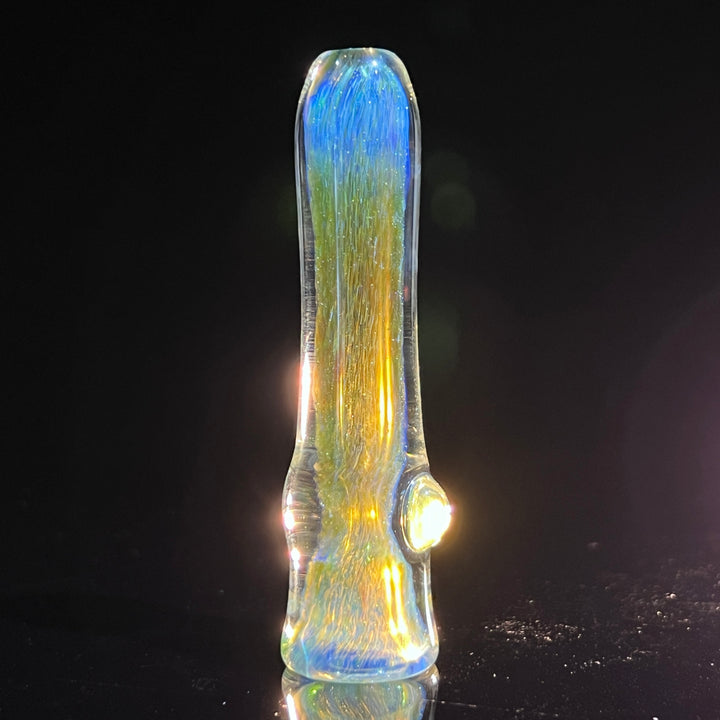 Mystery Aventurine Chillum Glass Pipe Chuck Glass   