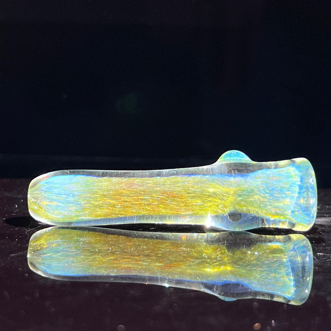 Mystery Aventurine Chillum Glass Pipe Chuck Glass   