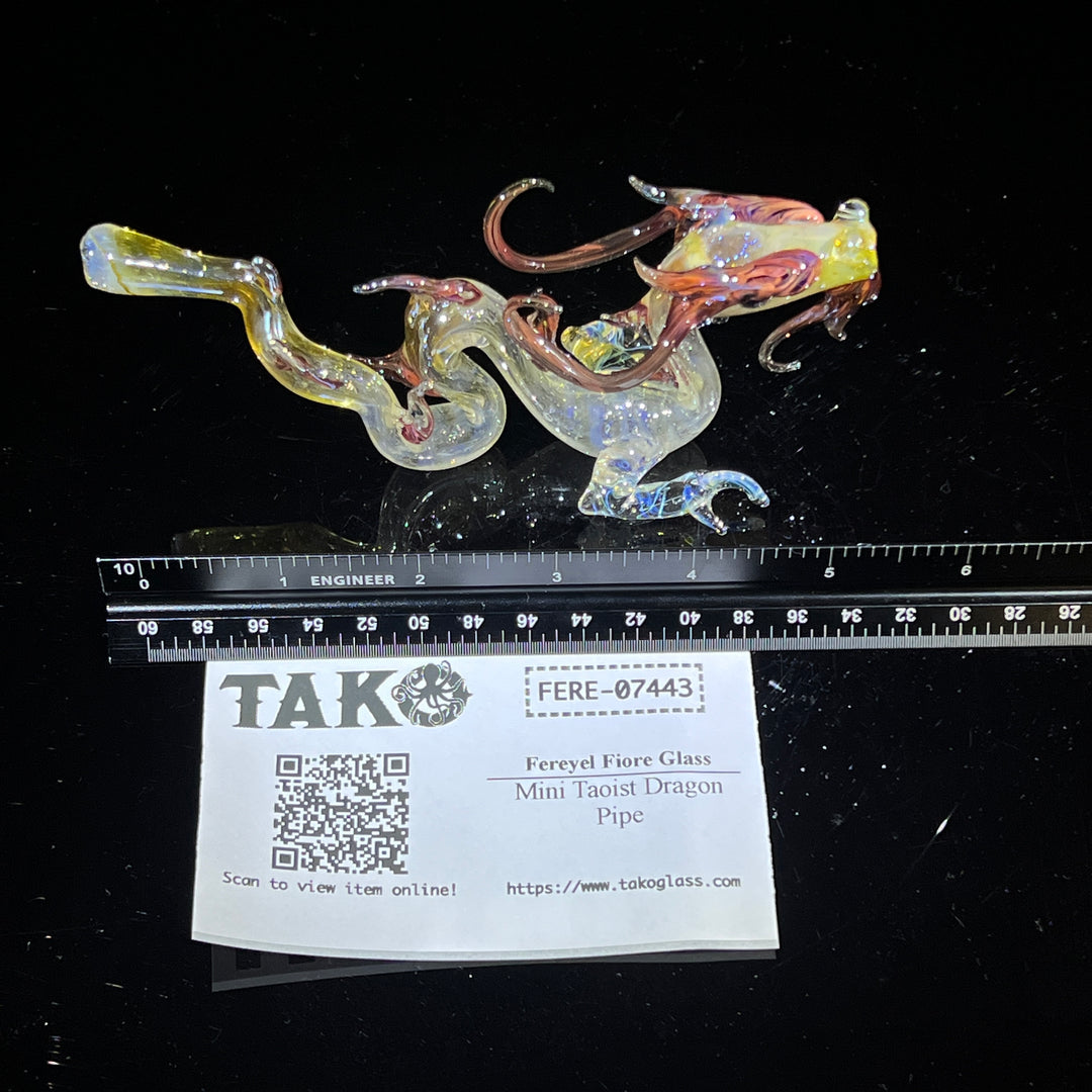 Mini Taoist Dragon Pipe Glass Pipe Fereyel Fiore Glass