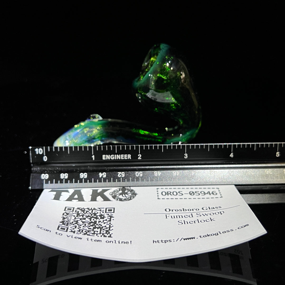 Fumed Swoop Sherlock Glass Pipe Orosboro Glass   