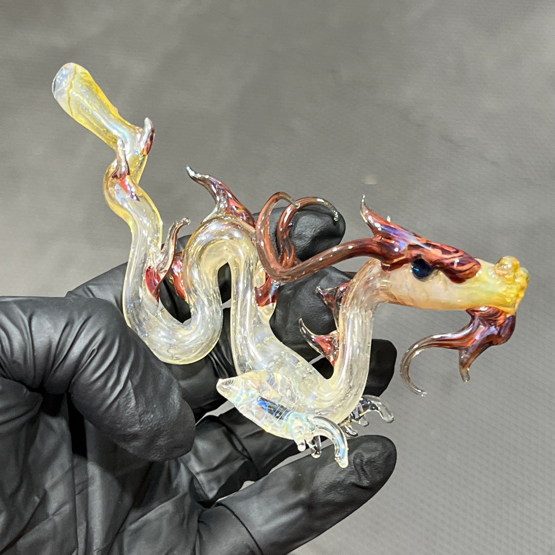 Mini Taoist Dragon Pipe Glass Pipe Fereyel Fiore Glass