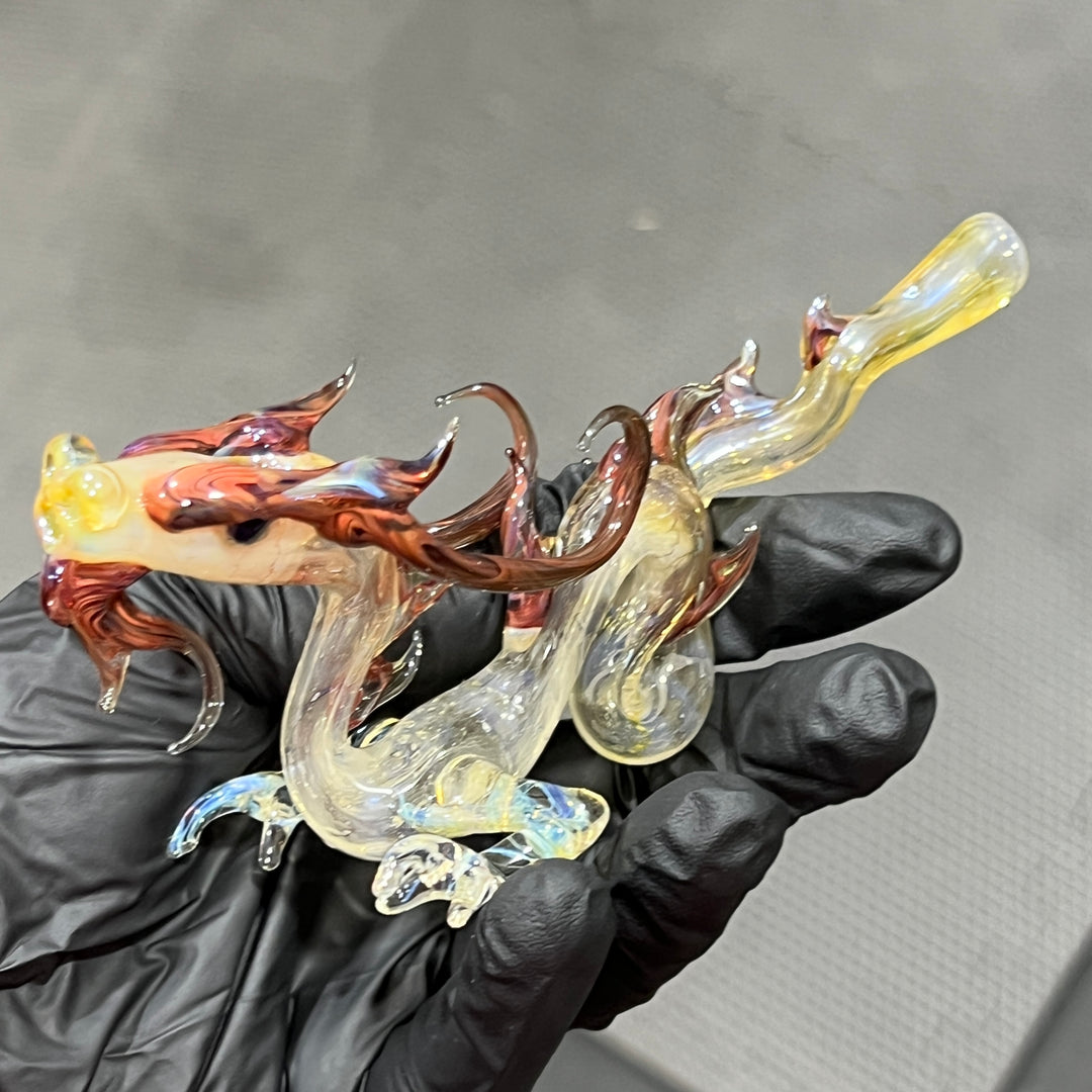 Mini Taoist Dragon Pipe Glass Pipe Fereyel Fiore Glass