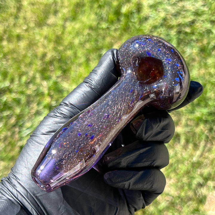 Black Plasma Glass Pipe Large Glass Pipe Tako Glass   