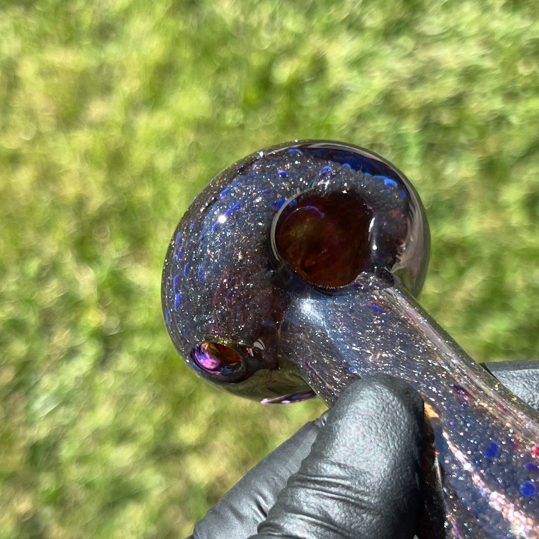 Black Plasma Glass Pipe Large Glass Pipe Tako Glass   