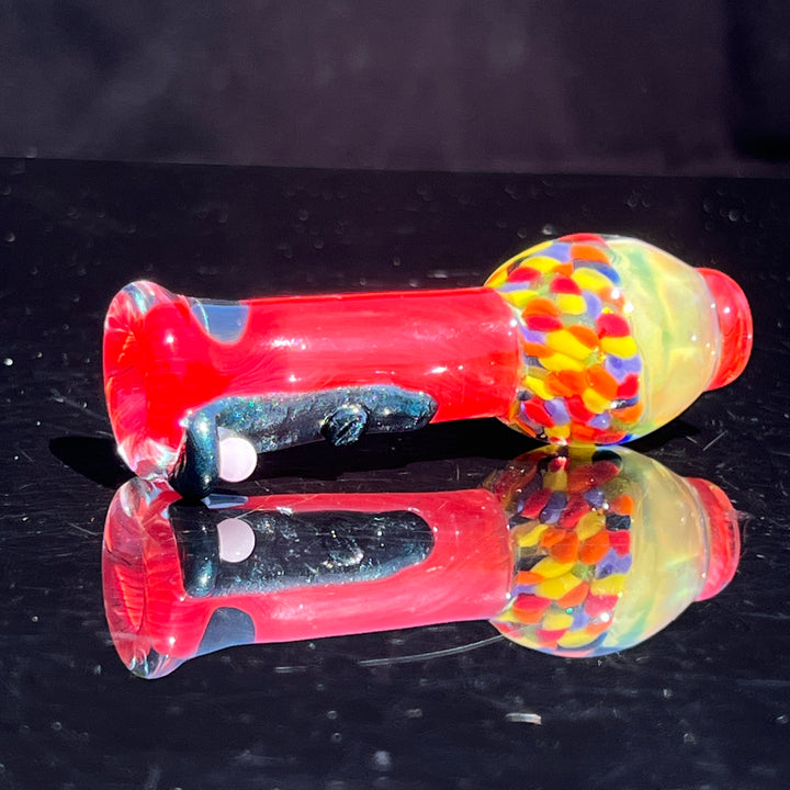 Gumball Chillum Glass Pipe Loco-Motive Glass   