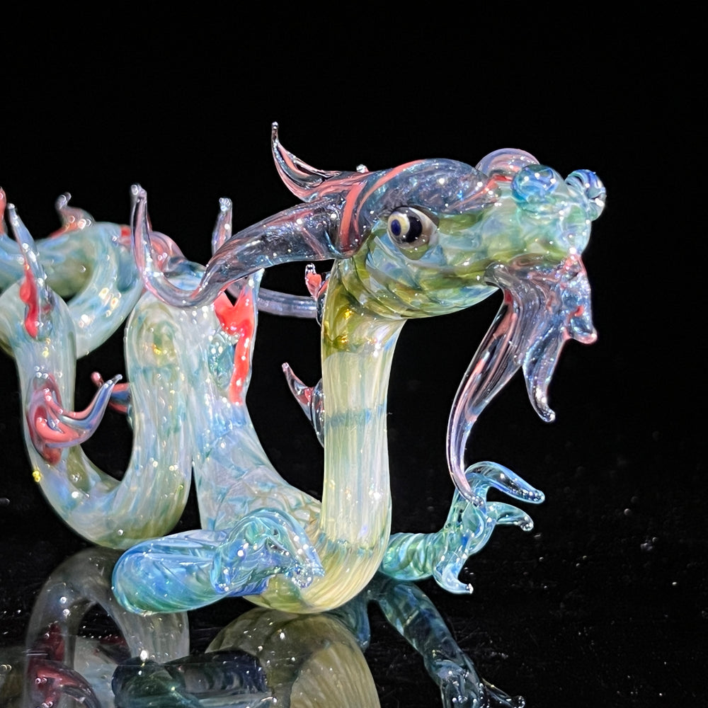 Mini Taoist Dragon Pipe Glass Pipe Fereyel Fiore Glass