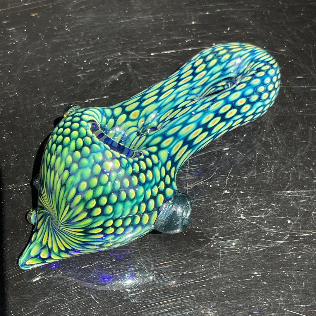 Snakeskin Donut Pipe Glass Pipe Firekist Glass   