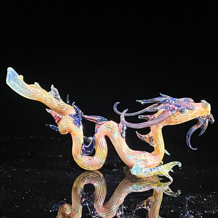 Adolescent Taoist Dragon Pipe Glass Pipe Fereyel Fiore Glass