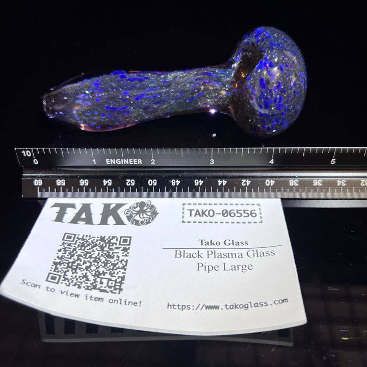 Black Plasma Glass Pipe Large Glass Pipe Tako Glass   