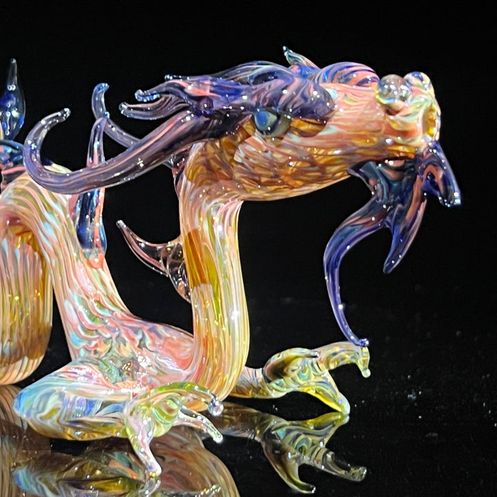 Adolescent Taoist Dragon Pipe Glass Pipe Fereyel Fiore Glass