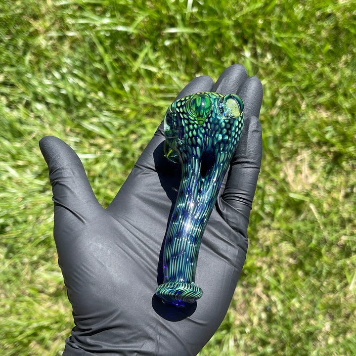 Snakeskin Donut Pipe Glass Pipe Firekist Glass   