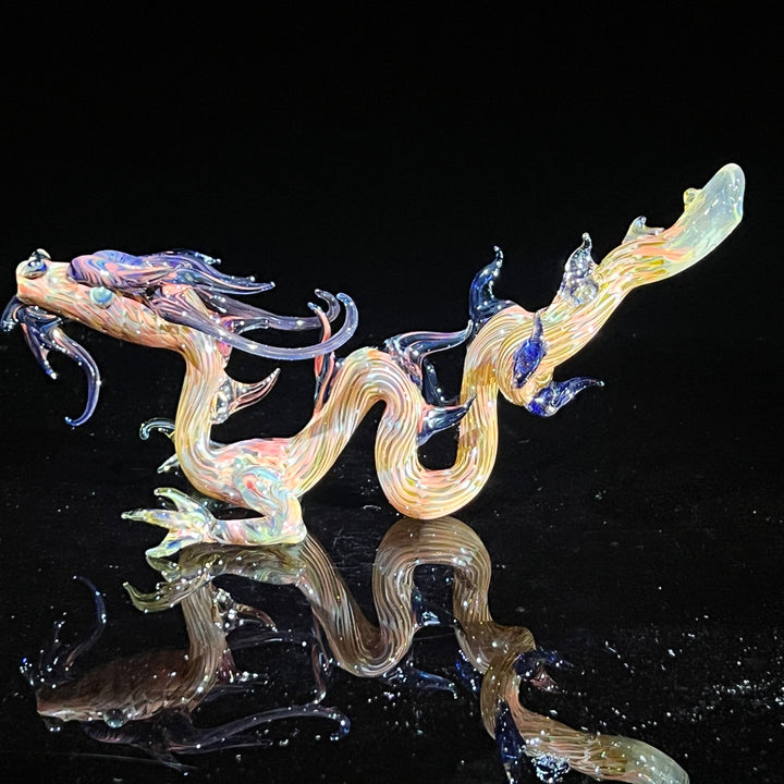 Adolescent Taoist Dragon Pipe Glass Pipe Fereyel Fiore Glass