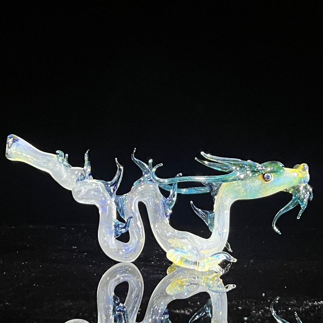 Adolescent Taoist Dragon Pipe Glass Pipe Fereyel Fiore Glass