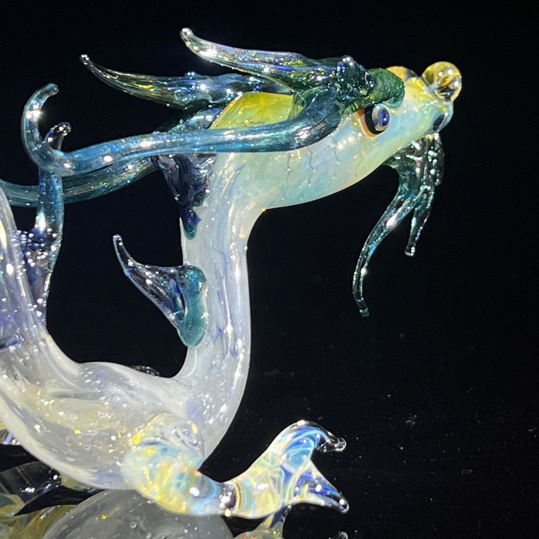 Adolescent Taoist Dragon Pipe Glass Pipe Fereyel Fiore Glass