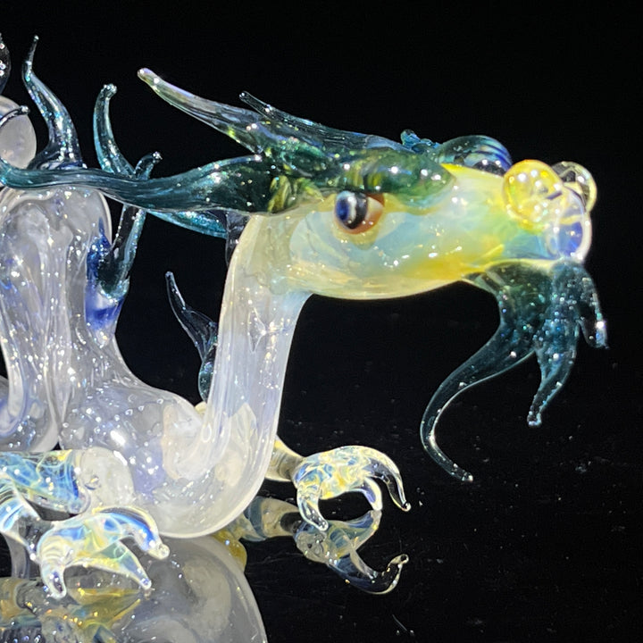 Adolescent Taoist Dragon Pipe Glass Pipe Fereyel Fiore Glass