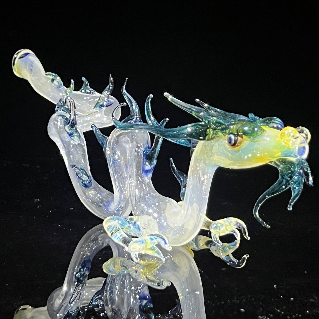 Adolescent Taoist Dragon Pipe Glass Pipe Fereyel Fiore Glass