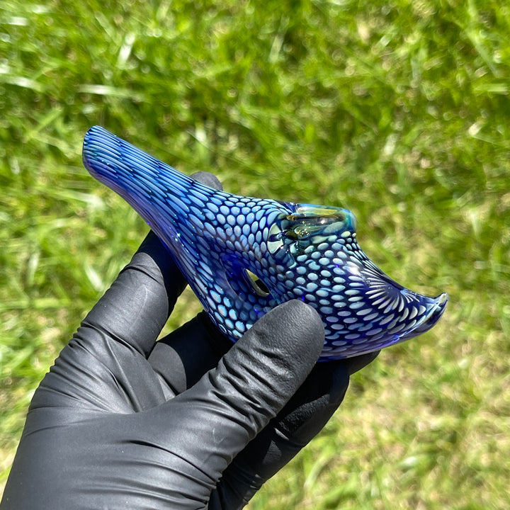 Snakeskin Donut Pipe Glass Pipe Firekist Glass   