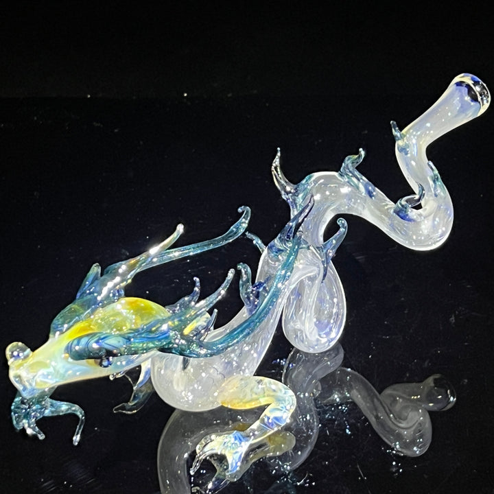 Adolescent Taoist Dragon Pipe Glass Pipe Fereyel Fiore Glass