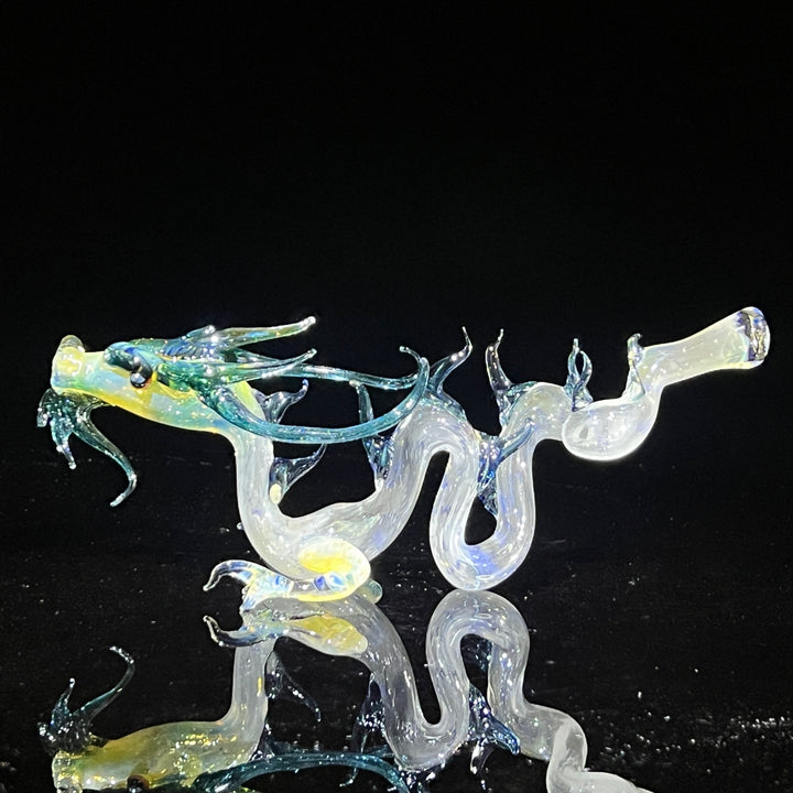 Adolescent Taoist Dragon Pipe Glass Pipe Fereyel Fiore Glass