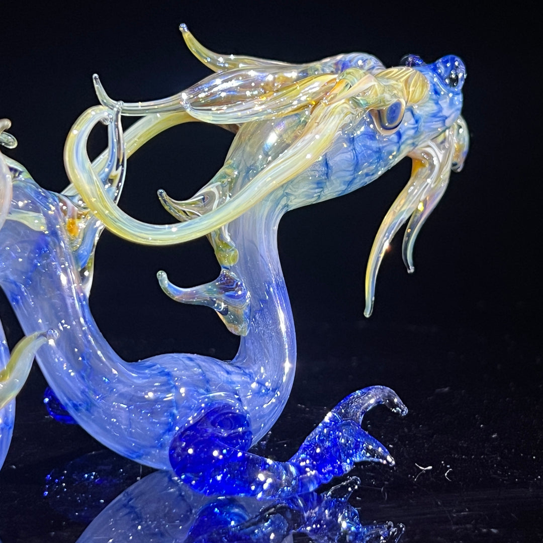 Adolescent Taoist Dragon Pipe Glass Pipe Fereyel Fiore Glass