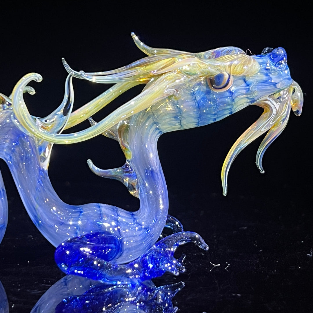 Adolescent Taoist Dragon Pipe Glass Pipe Fereyel Fiore Glass