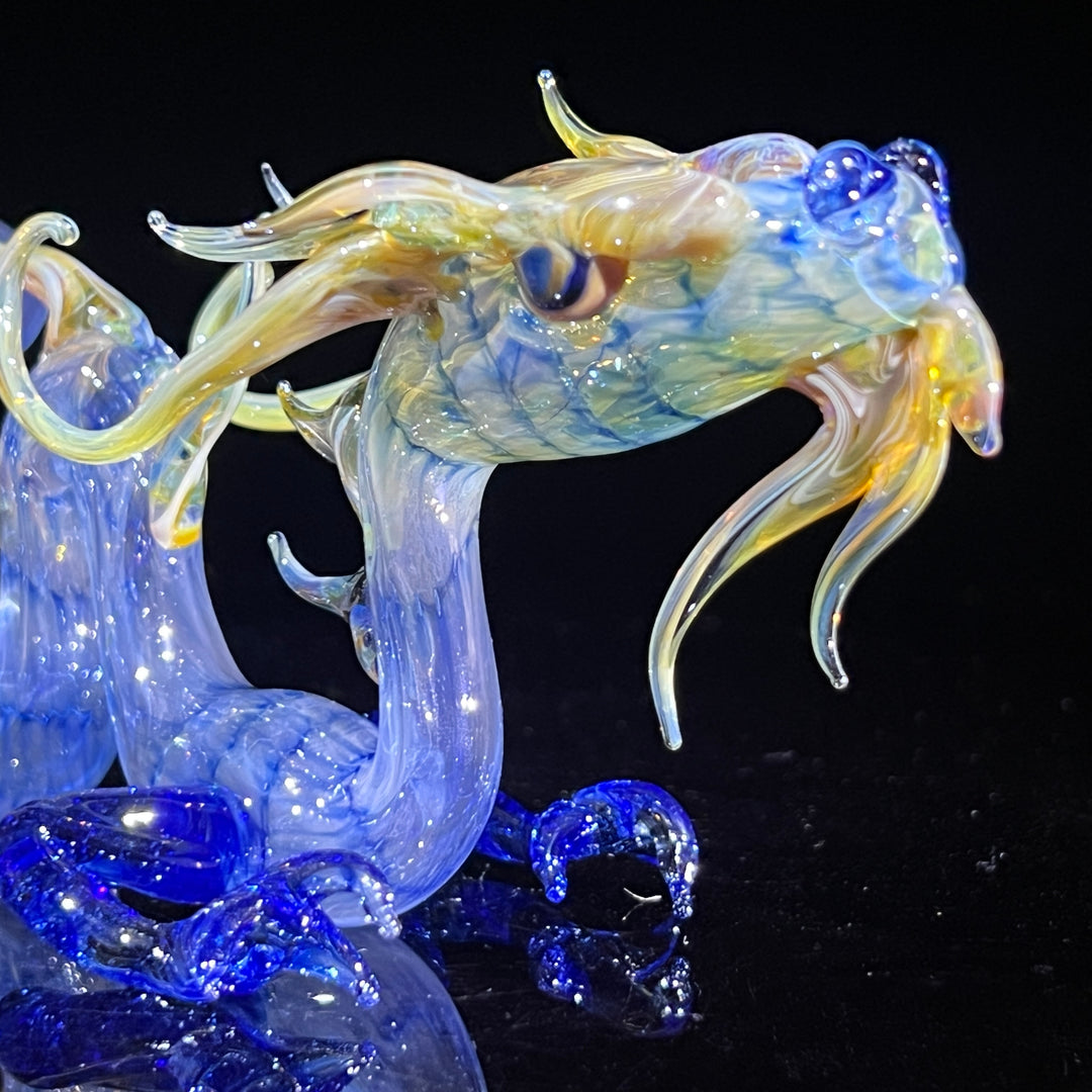 Adolescent Taoist Dragon Pipe Glass Pipe Fereyel Fiore Glass