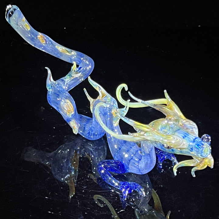 Adolescent Taoist Dragon Pipe Glass Pipe Fereyel Fiore Glass