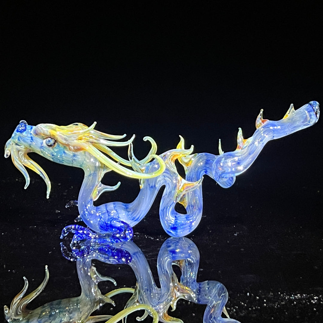 Adolescent Taoist Dragon Pipe Glass Pipe Fereyel Fiore Glass