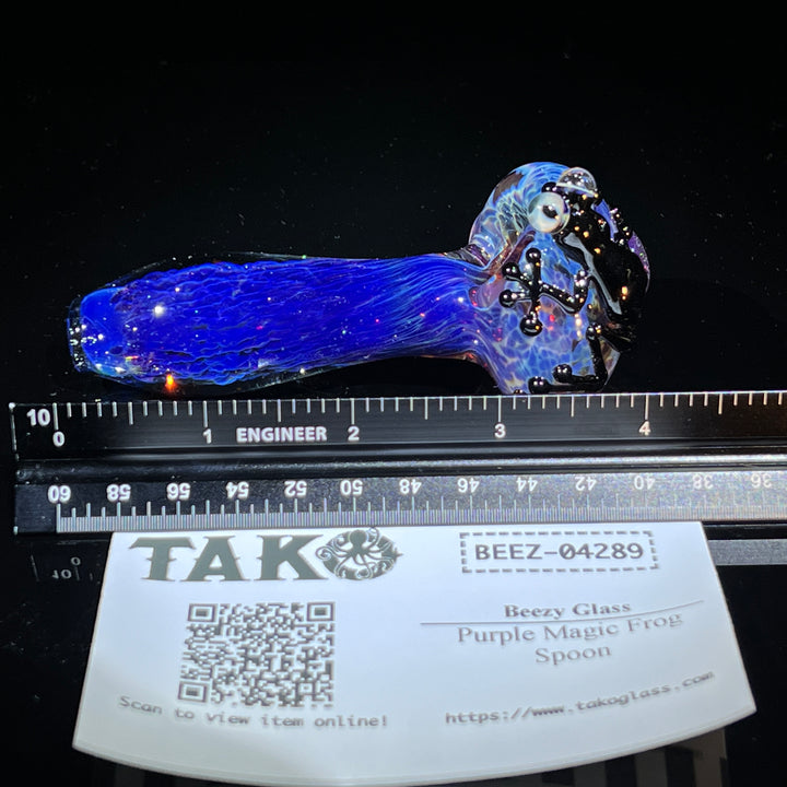 Purple Nebula Frog Spoon TAKO x Beezy Glass Pipe Beezy Glass   