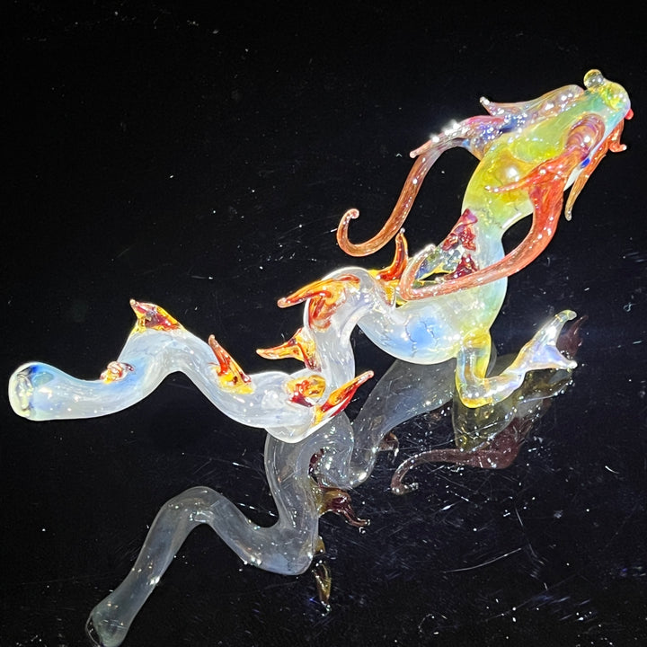 Adolescent Taoist Dragon Pipe Glass Pipe Fereyel Fiore Glass