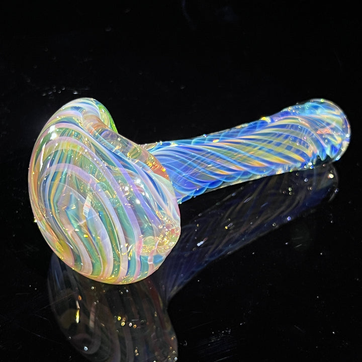 Thick Fume Pipe Green Slyme Marble Glass Pipe Chuck Glass   