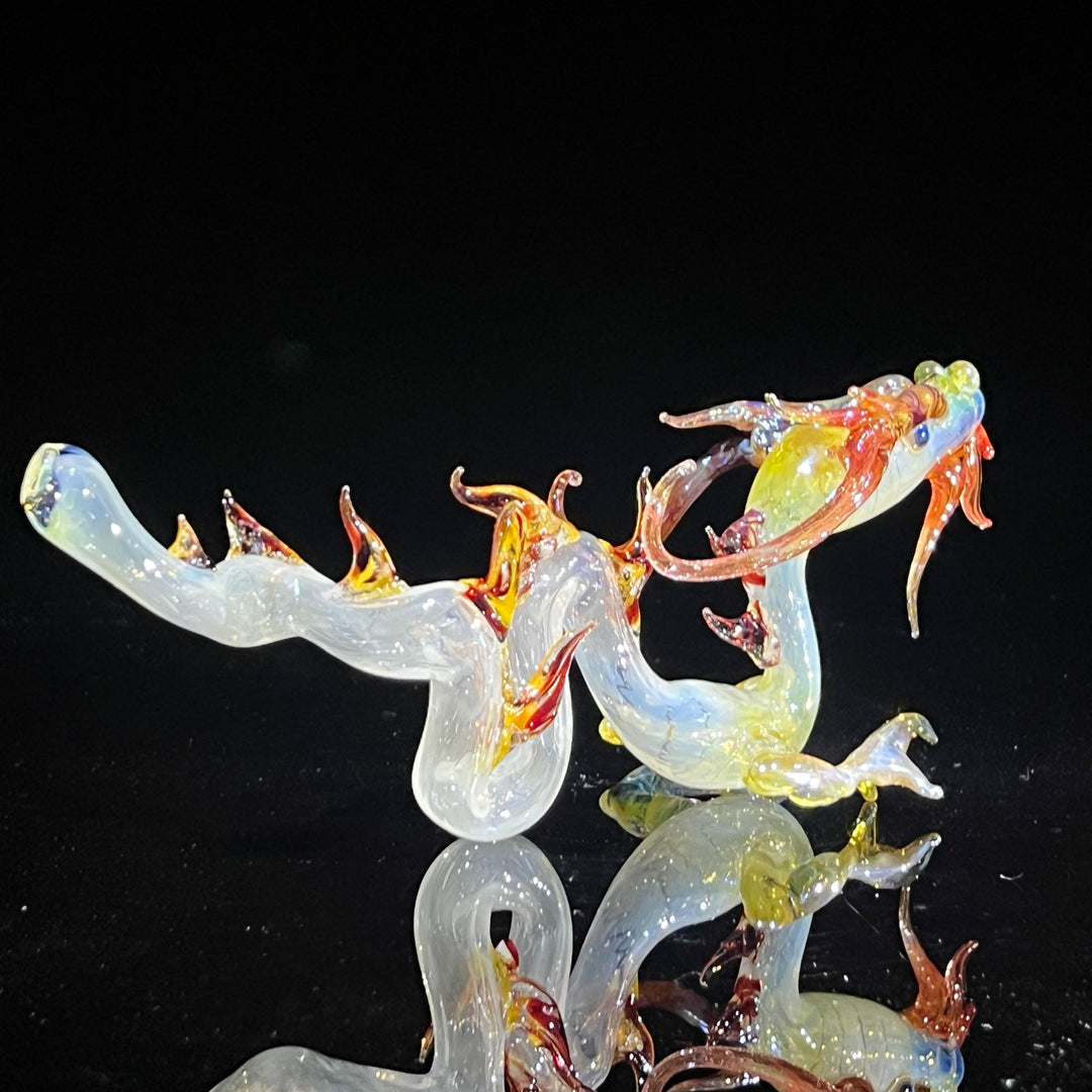 Adolescent Taoist Dragon Pipe Glass Pipe Fereyel Fiore Glass