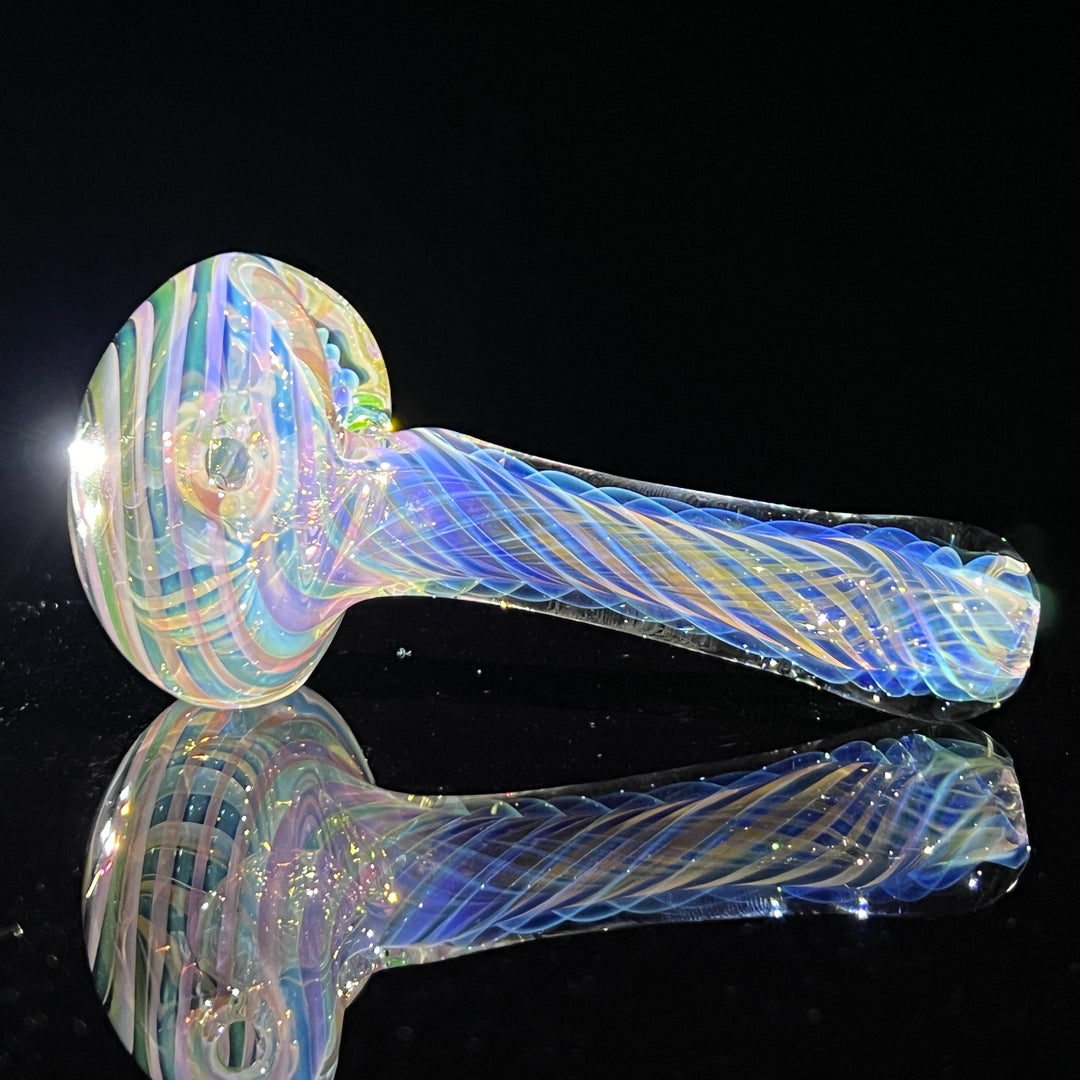 Thick Fume Pipe Green Slyme Marble Glass Pipe Chuck Glass   