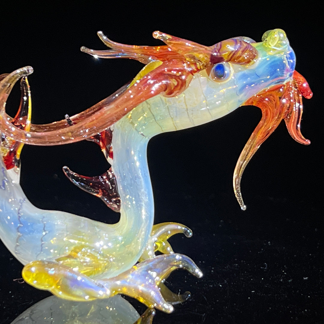 Adolescent Taoist Dragon Pipe Glass Pipe Fereyel Fiore Glass