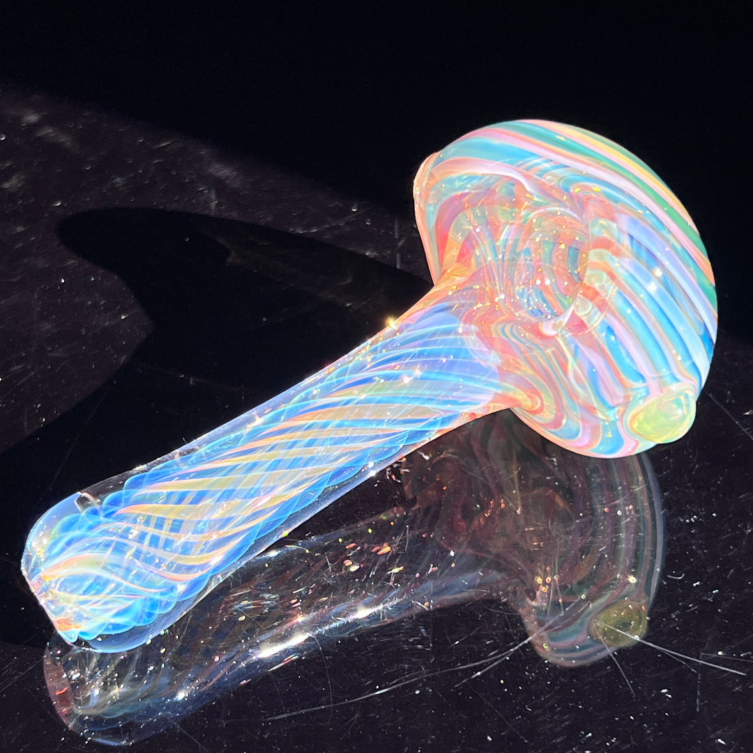 Thick Fume Pipe Green Slyme Marble Glass Pipe Chuck Glass   