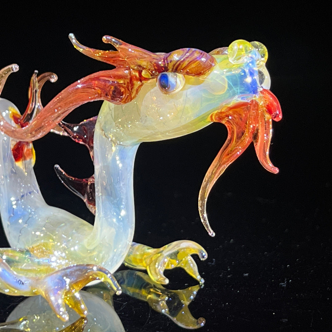 Adolescent Taoist Dragon Pipe Glass Pipe Fereyel Fiore Glass