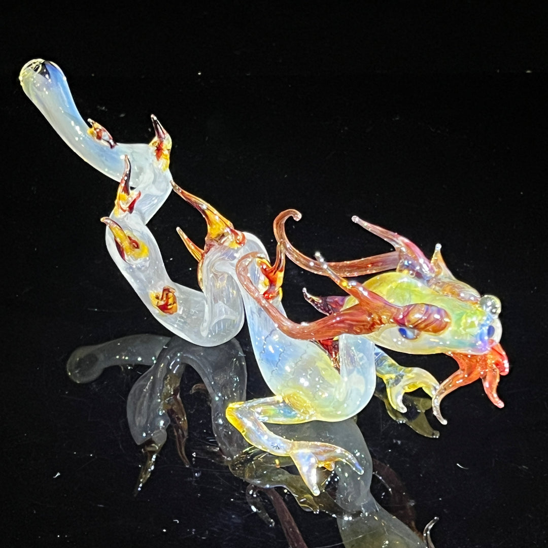 Adolescent Taoist Dragon Pipe Glass Pipe Fereyel Fiore Glass