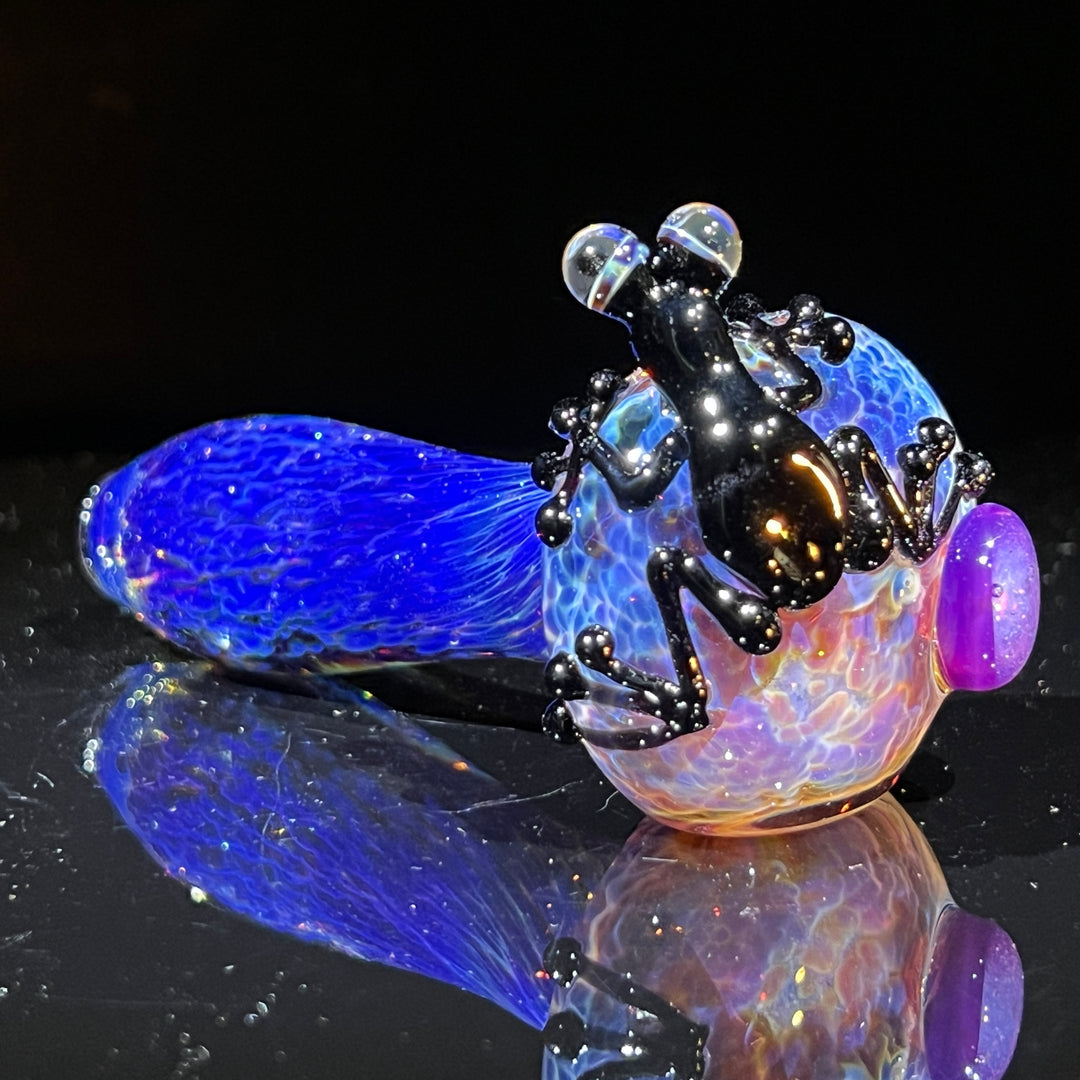 Purple Nebula Frog Spoon TAKO x Beezy Glass Pipe Beezy Glass   