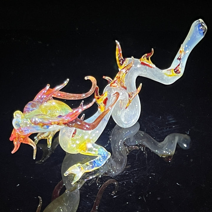 Adolescent Taoist Dragon Pipe Glass Pipe Fereyel Fiore Glass