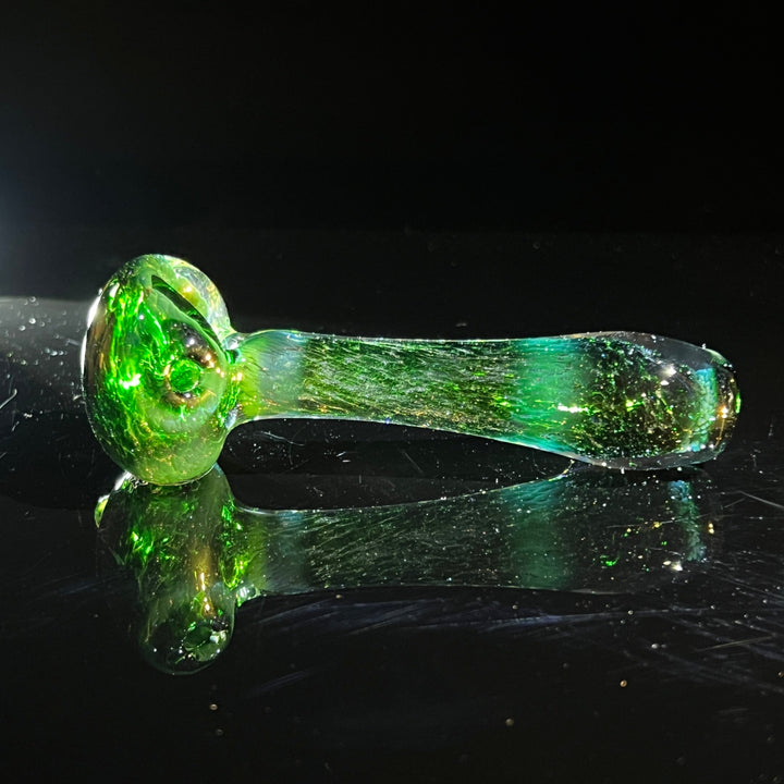 Experimental Green Sparkle Marble Pipe Glass Pipe Beezy Glass   