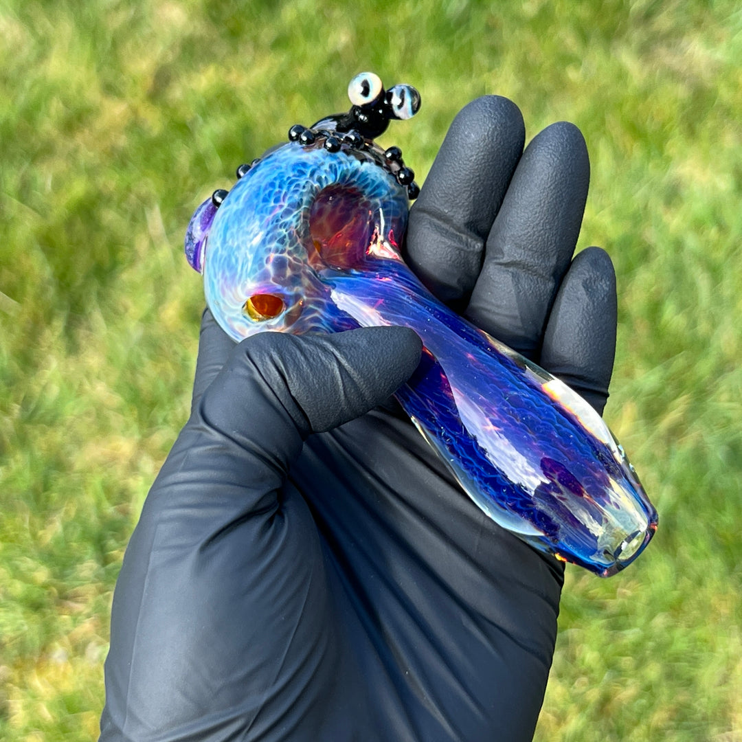 Purple Nebula Frog Spoon TAKO x Beezy Glass Pipe Beezy Glass   