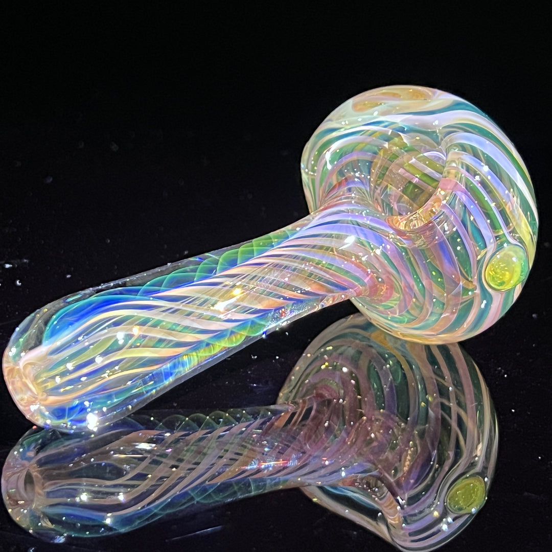 Thick Fume Pipe Green Slyme Marble Glass Pipe Chuck Glass   