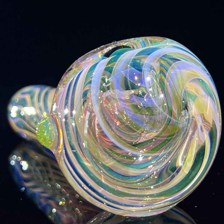 Thick Fume Pipe Green Slyme Marble Glass Pipe Chuck Glass   