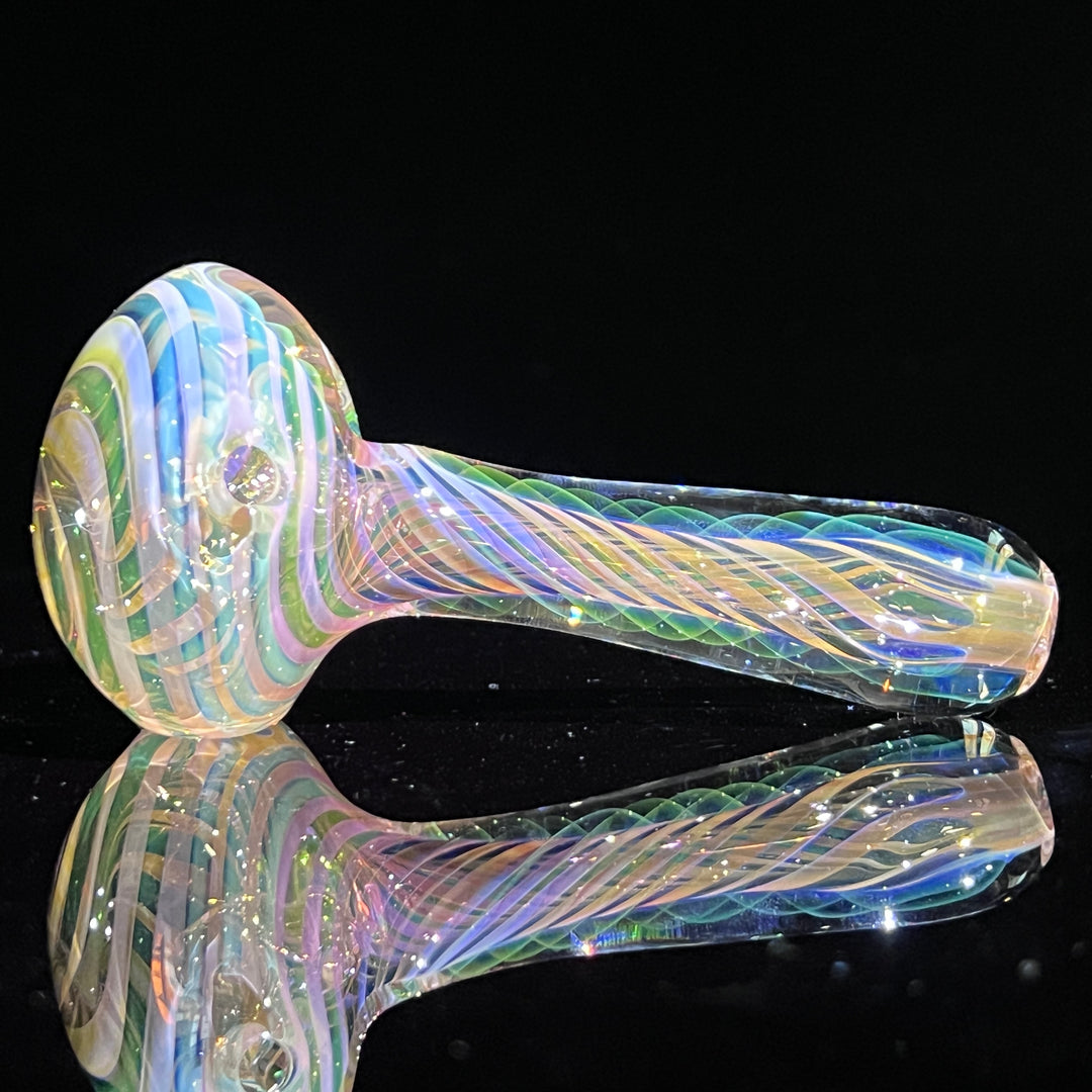 Thick Fume Pipe Green Slyme Marble Glass Pipe Chuck Glass   