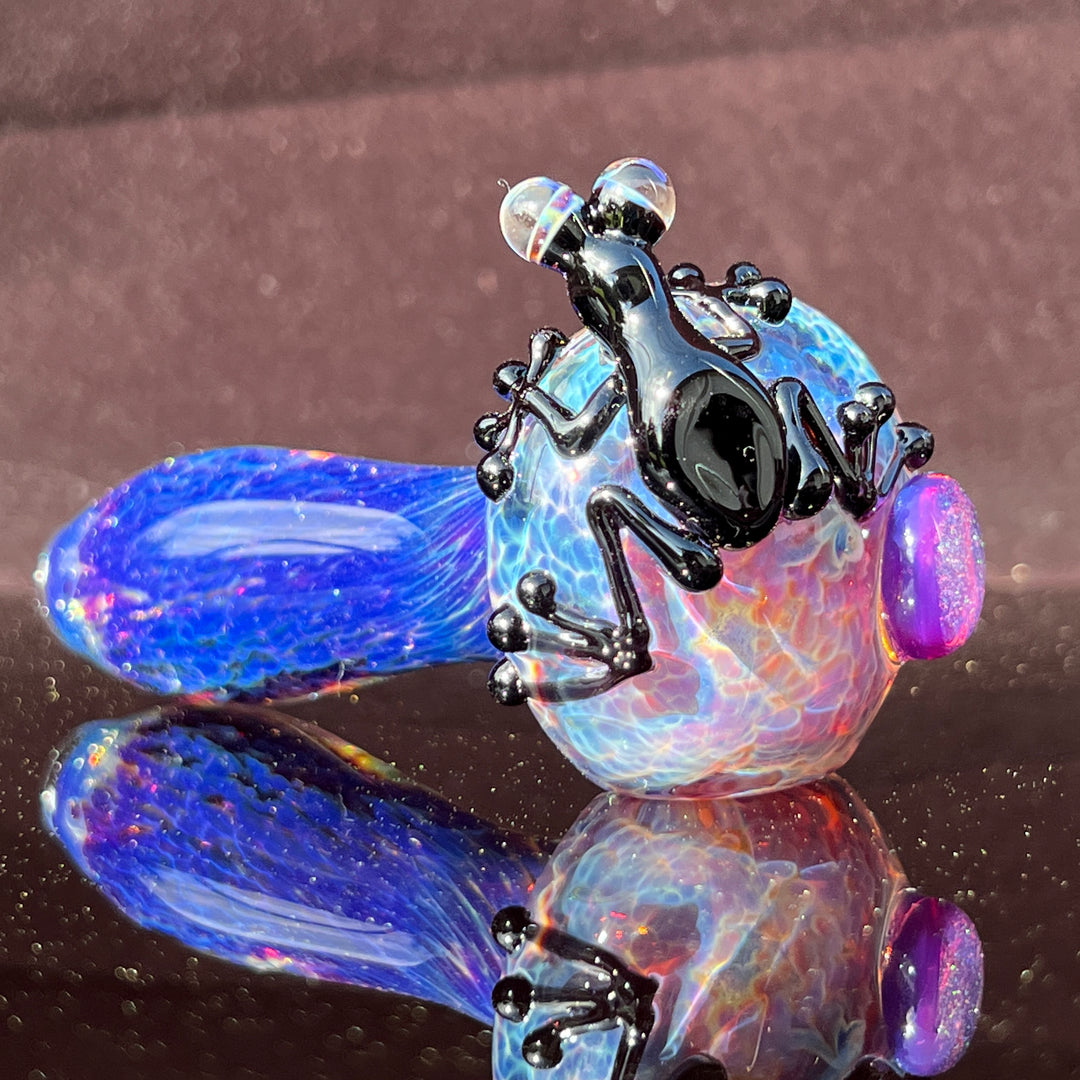 Purple Nebula Frog Spoon TAKO x Beezy Glass Pipe Beezy Glass   