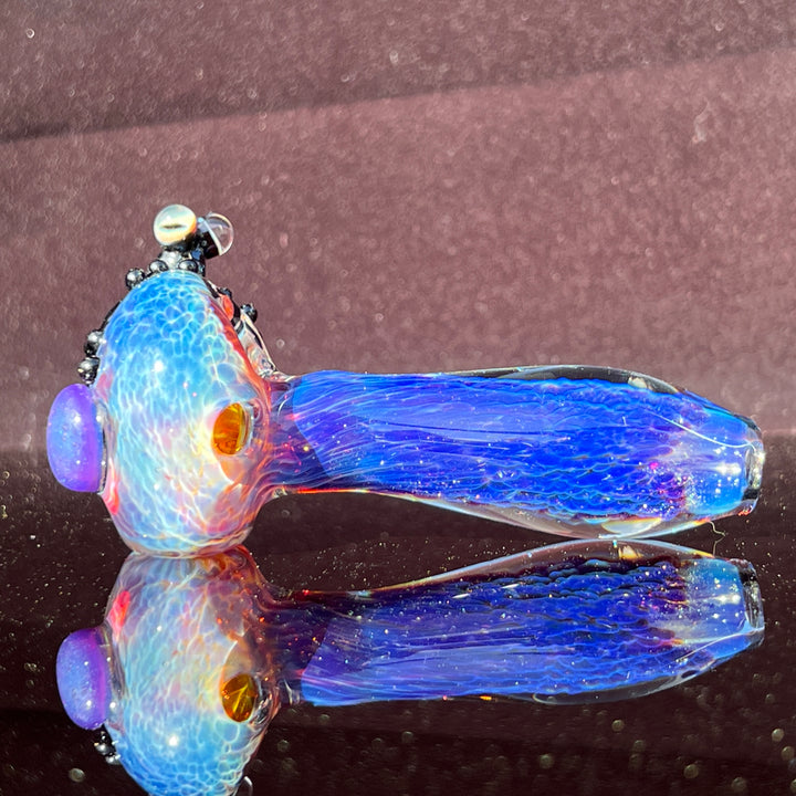 Purple Nebula Frog Spoon TAKO x Beezy Glass Pipe Beezy Glass   