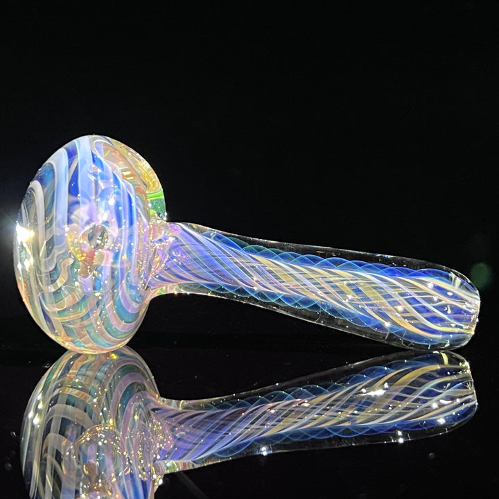 Thick Fume Pipe Green Slyme Marble Glass Pipe Chuck Glass   