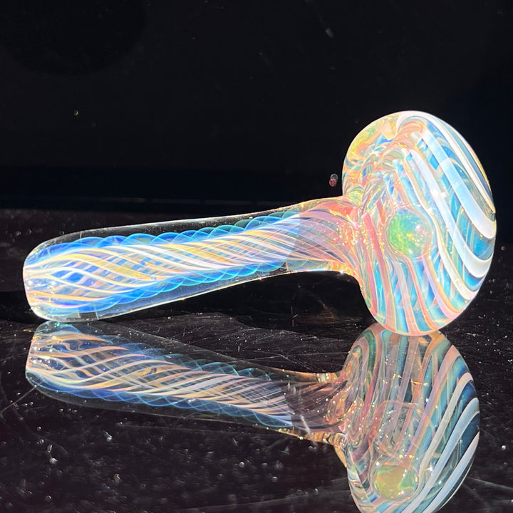 Thick Fume Pipe Green Slyme Marble Glass Pipe Chuck Glass   