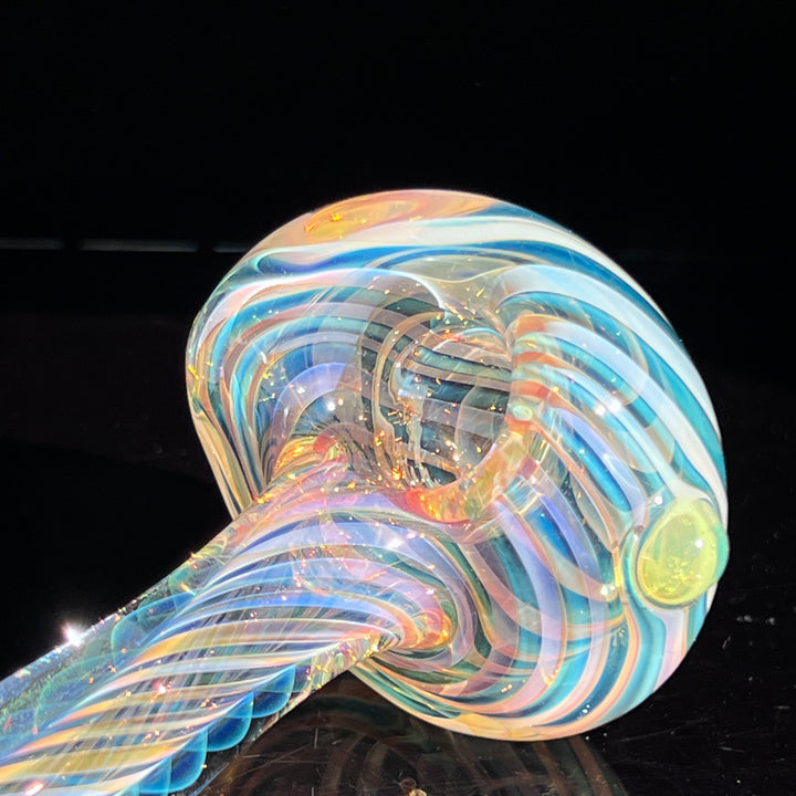 Thick Fume Pipe Green Slyme Marble Glass Pipe Chuck Glass   